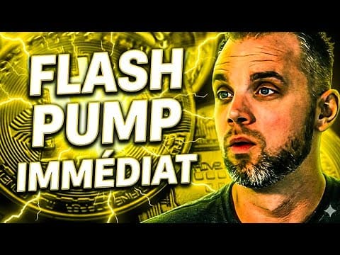 🔥 BITCOIN - FLASH PUMP IMMÉDIAT ! 👑 Analyse Bitcoin FR ⚡