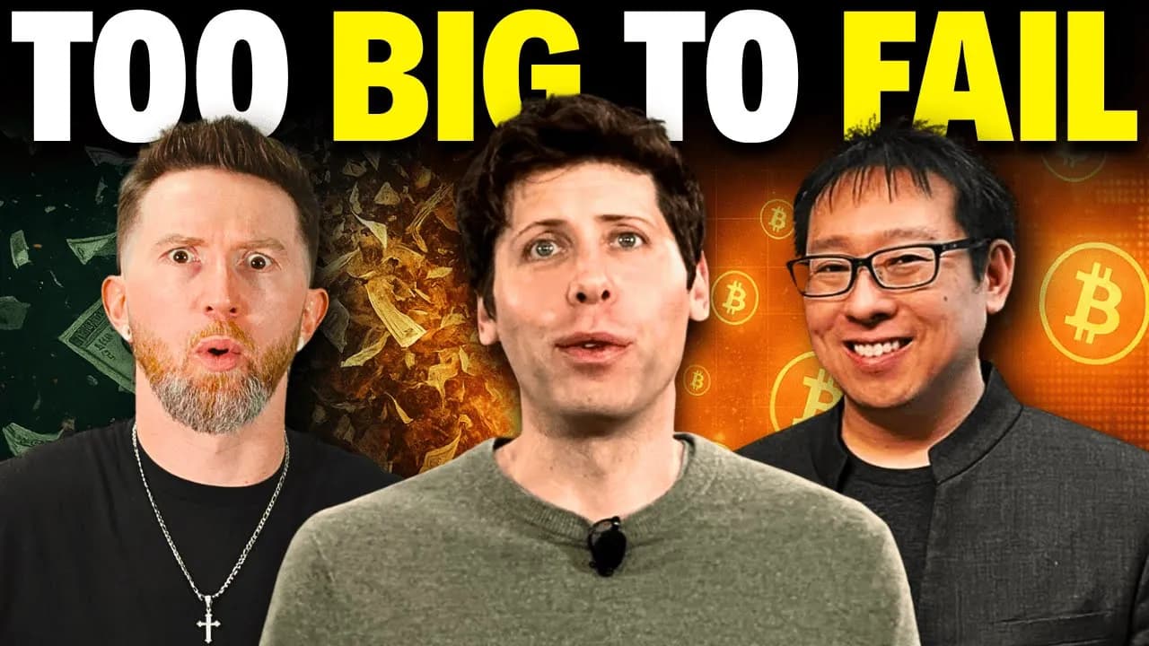 OpenAI Wants BAILOUT | Could THIS Collapse Print Bitcoin to $1,000,000?!