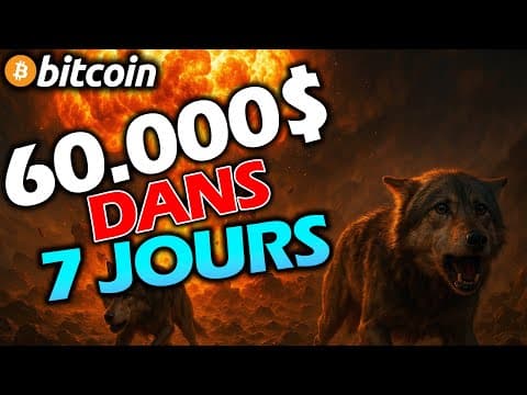 BTC 60.000$ dans une semaine, SERIEUSEMENT !!!