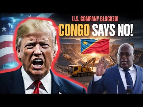 “DR Congo Blocks a U.S. Company — Protects Its Rare Earth Minerals for Africa”
