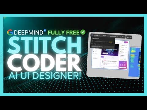 Google Stitch UPDATE: FULLY FREE Powerful Coding Agent Can Build ANYTHING by Google!