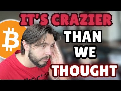 THE THEORY OF WHY BITCOIN DUMPED IS GETTING WEIRD...